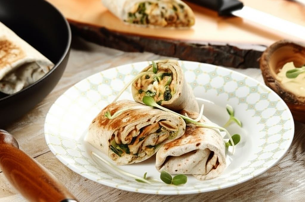 Wrapy z kurczakiem i cukinią