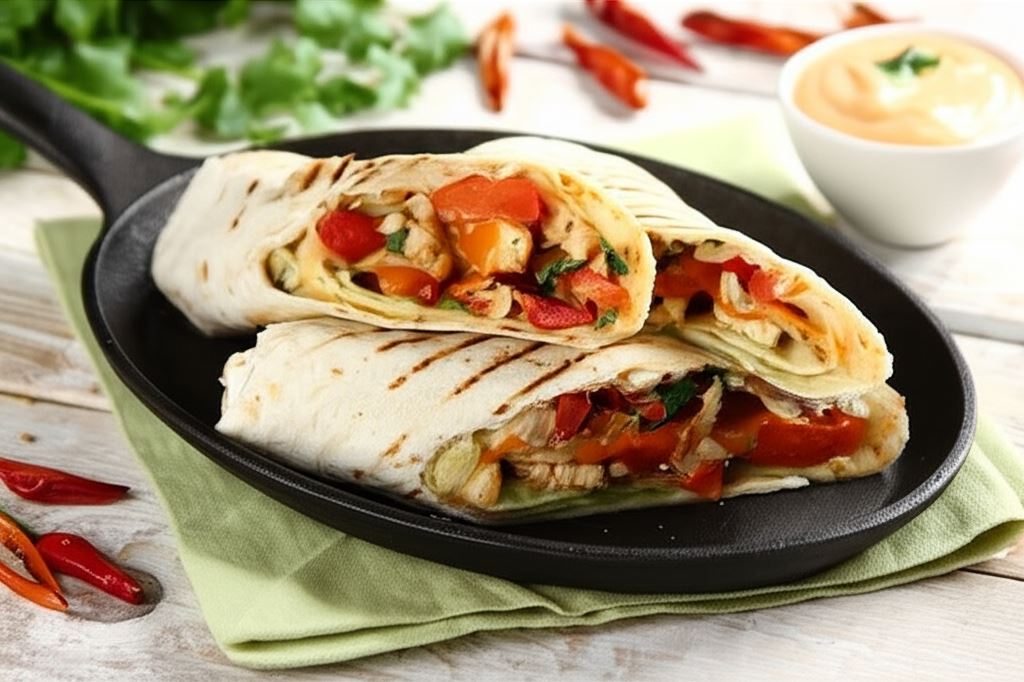 Wrapy z kurczakiem