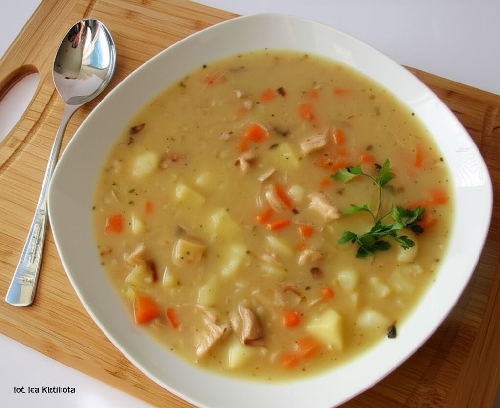 Zalewajka na żeberku