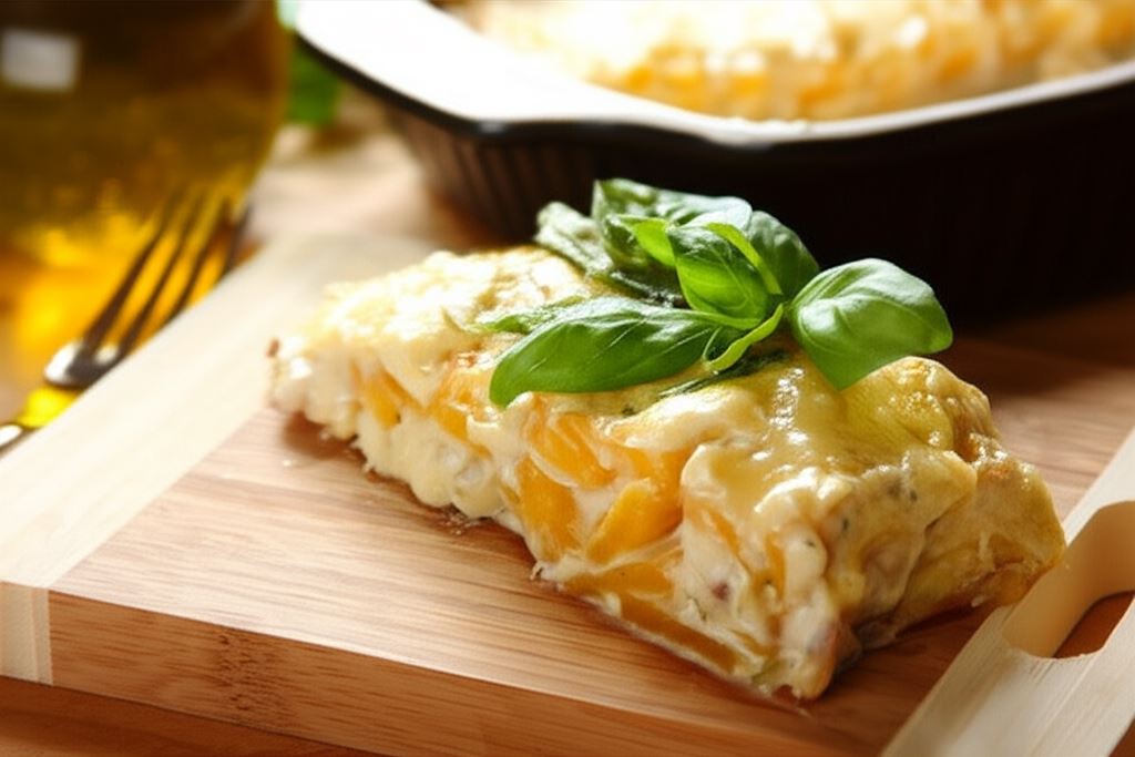 Zapiekana dynia z serem i boczkiem