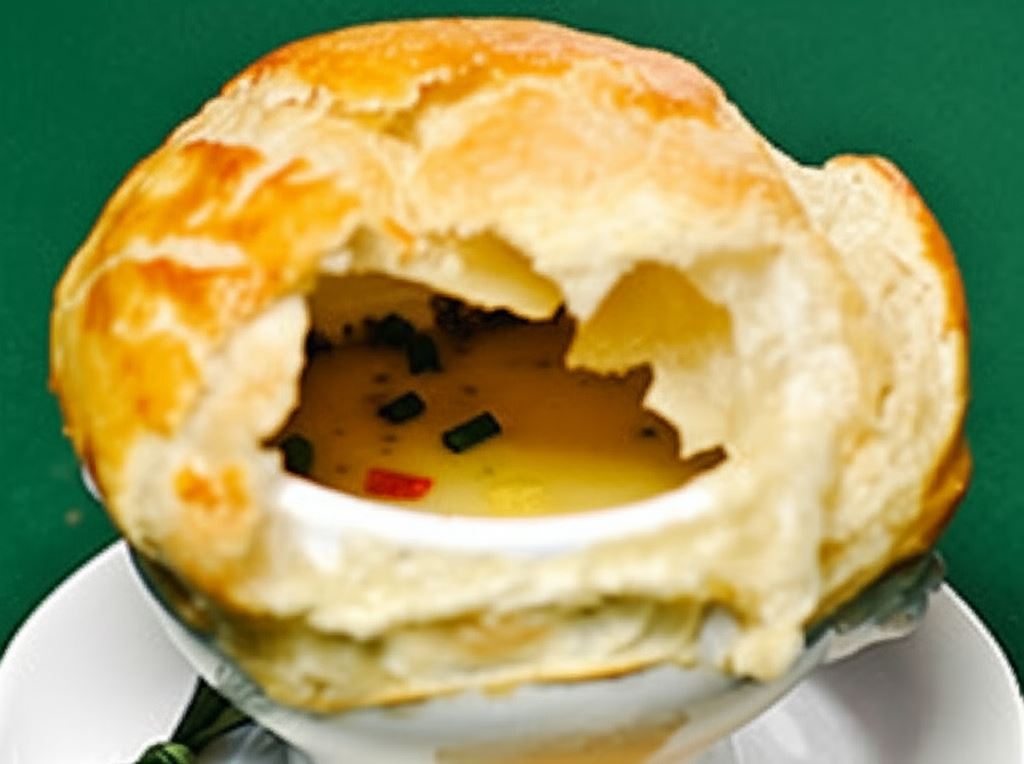 Zapiekana zupa serowa