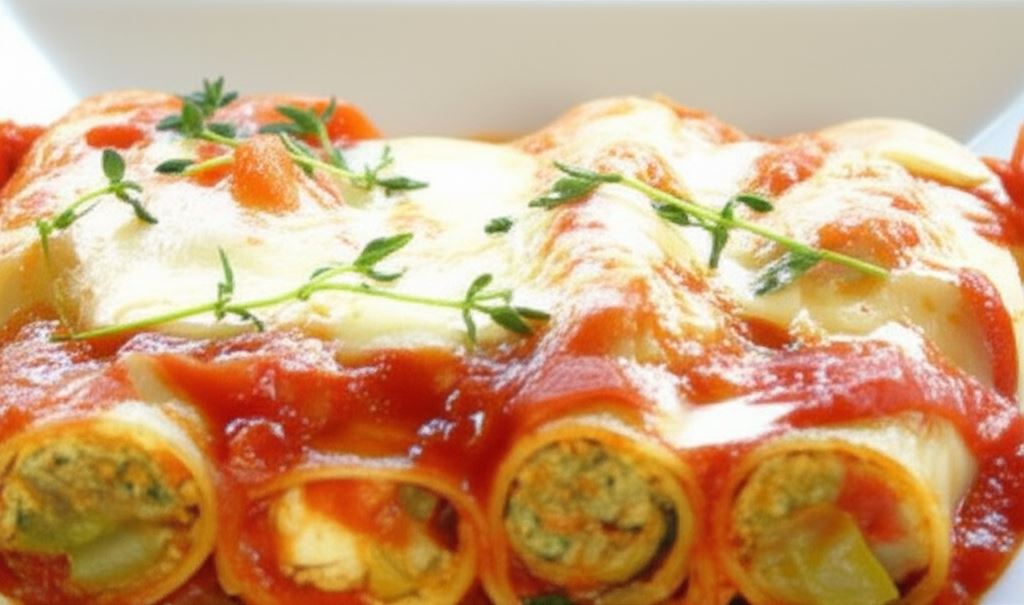 Zapiekane cannelloni z cukinią