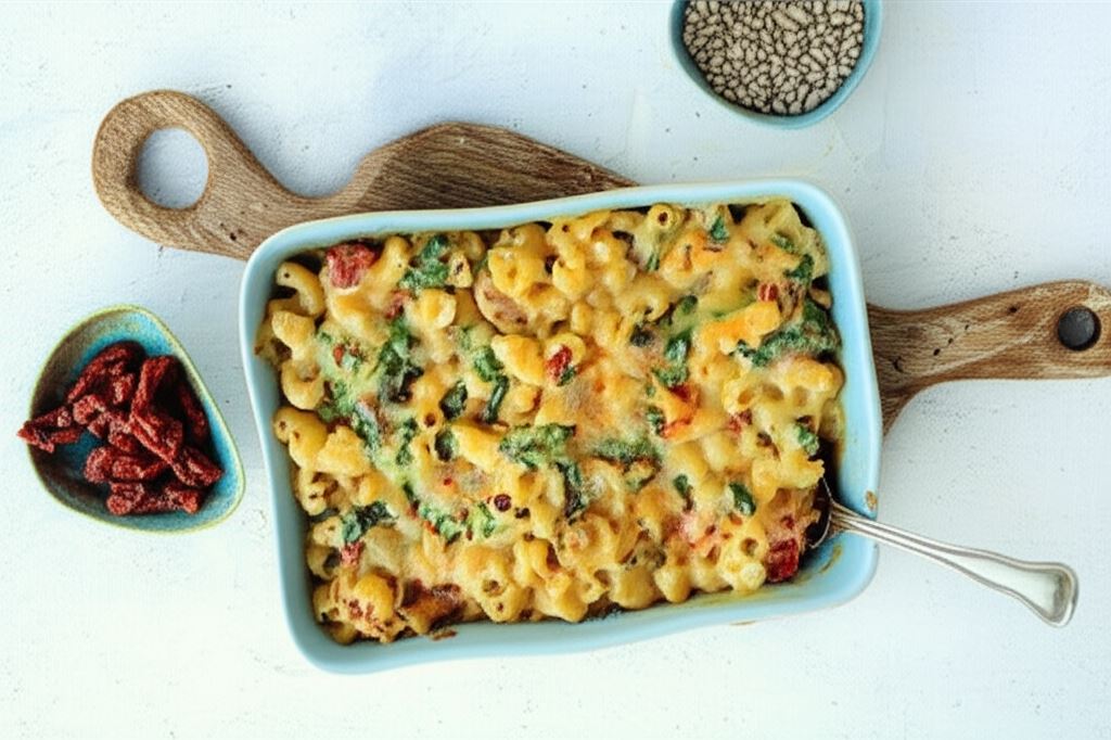 Zapiekane Mac’n Cheese z warzywami