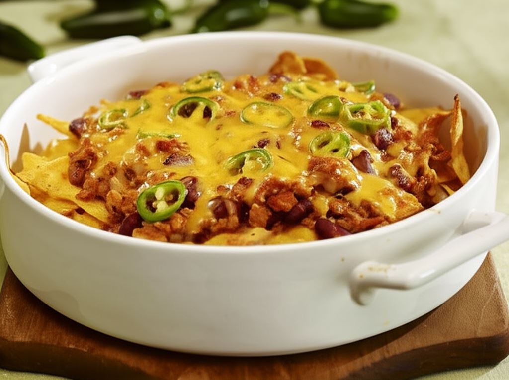 Zapiekane nachos z serem