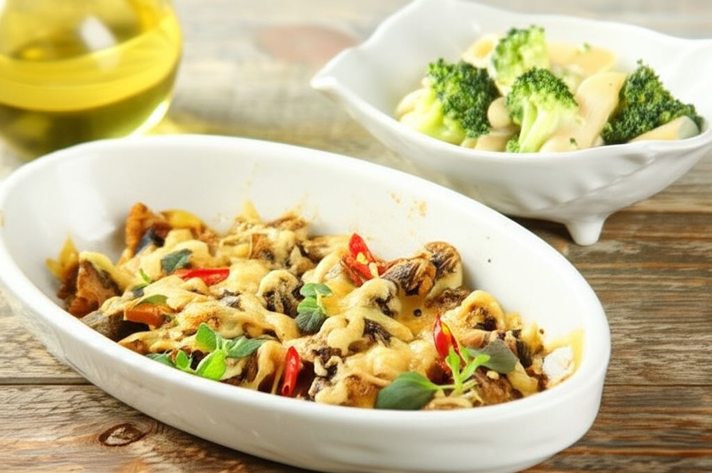 Zapiekane pieczarki z serem