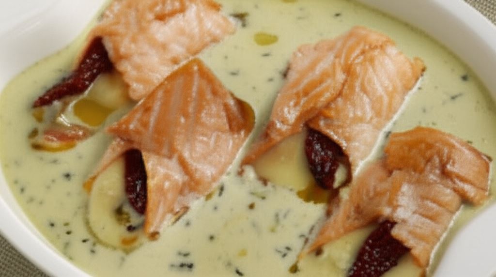 Zapiekane roladki z łososia