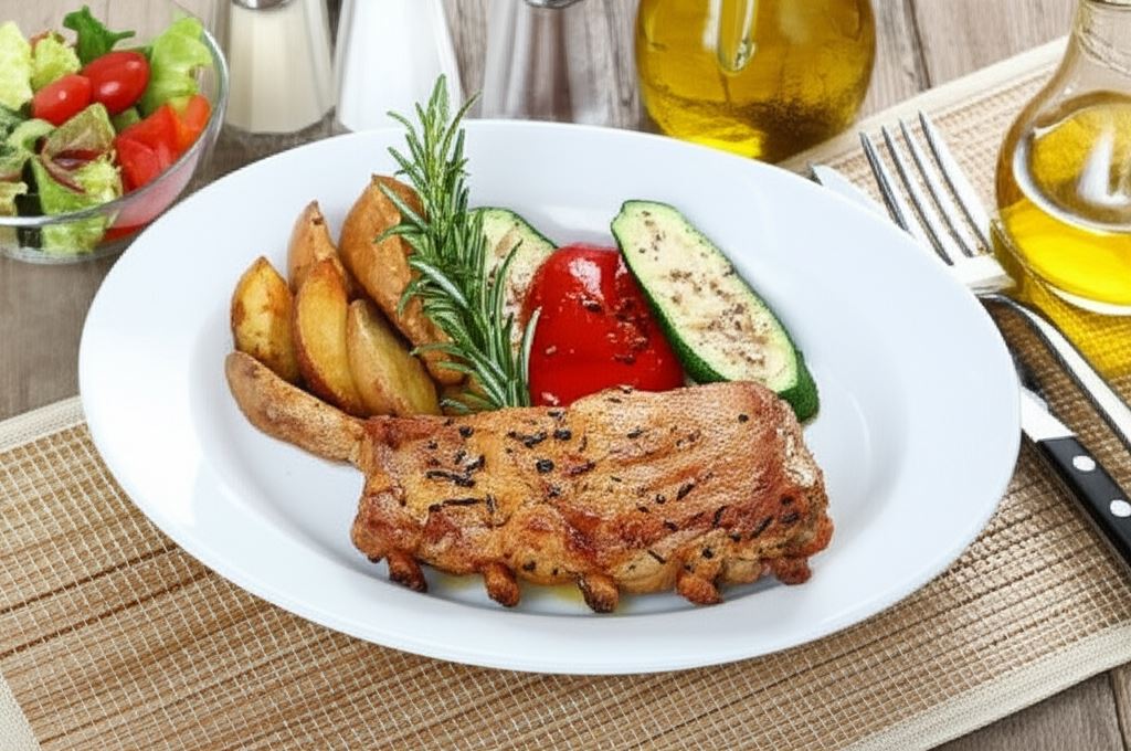 Zapiekane żeberka z musztardą i rozmarynem