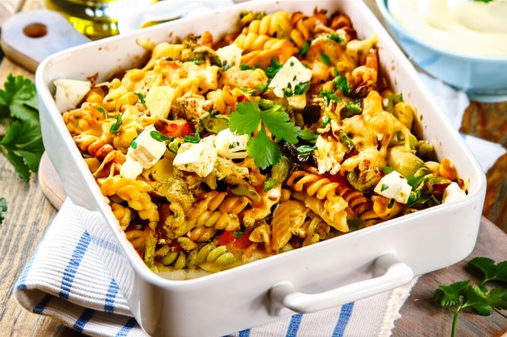 Zapiekanka gyros z makaronem