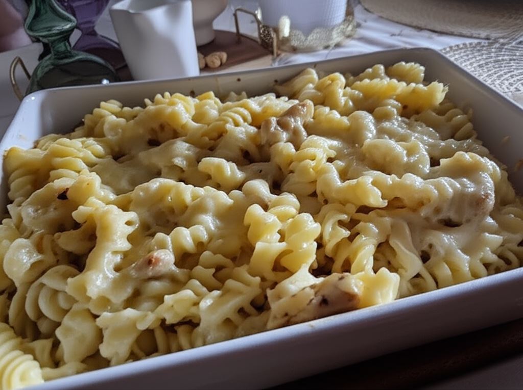 Zapiekanka Mac'n Cheese z kurczakiem