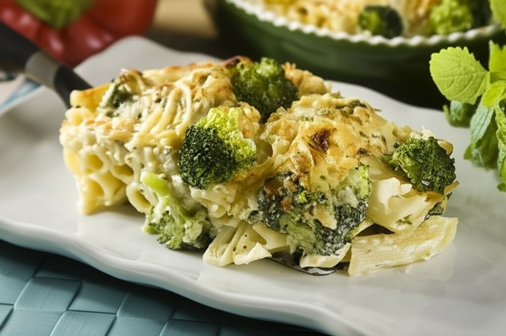 Zapiekanka makaronowa z brokułami