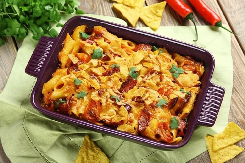 Zapiekanka makaronowa z chorizo