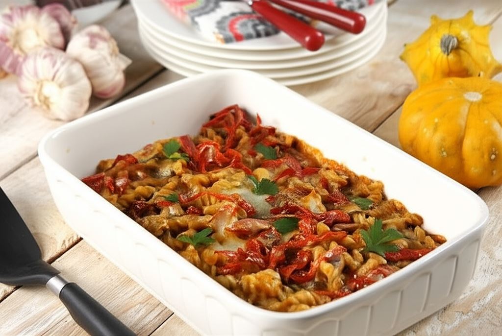 Zapiekanka makaronowa z szynką