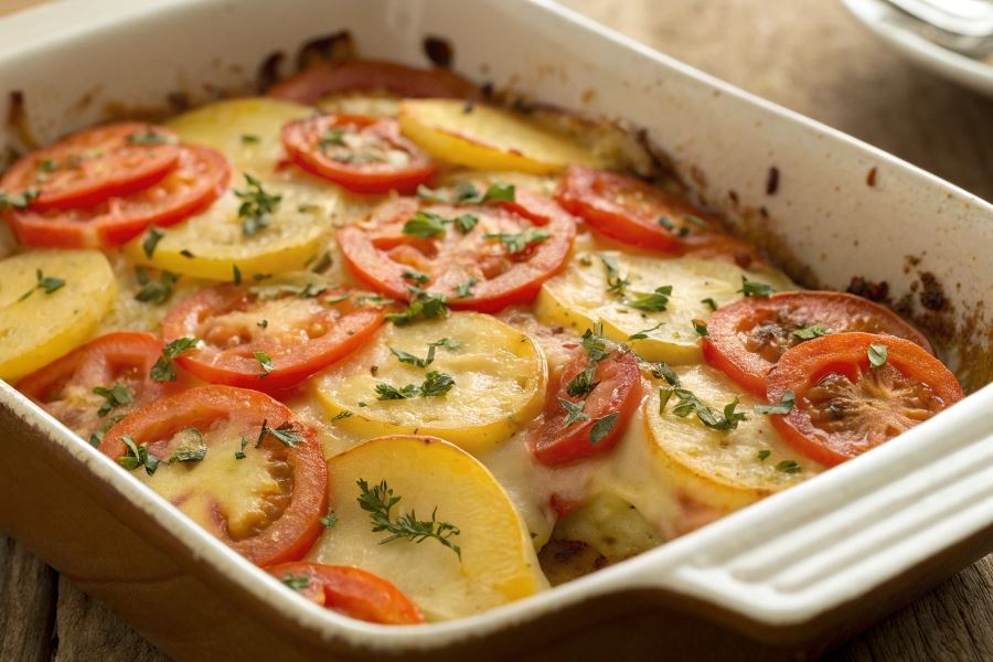 Zapiekanka pomidorowa z serem