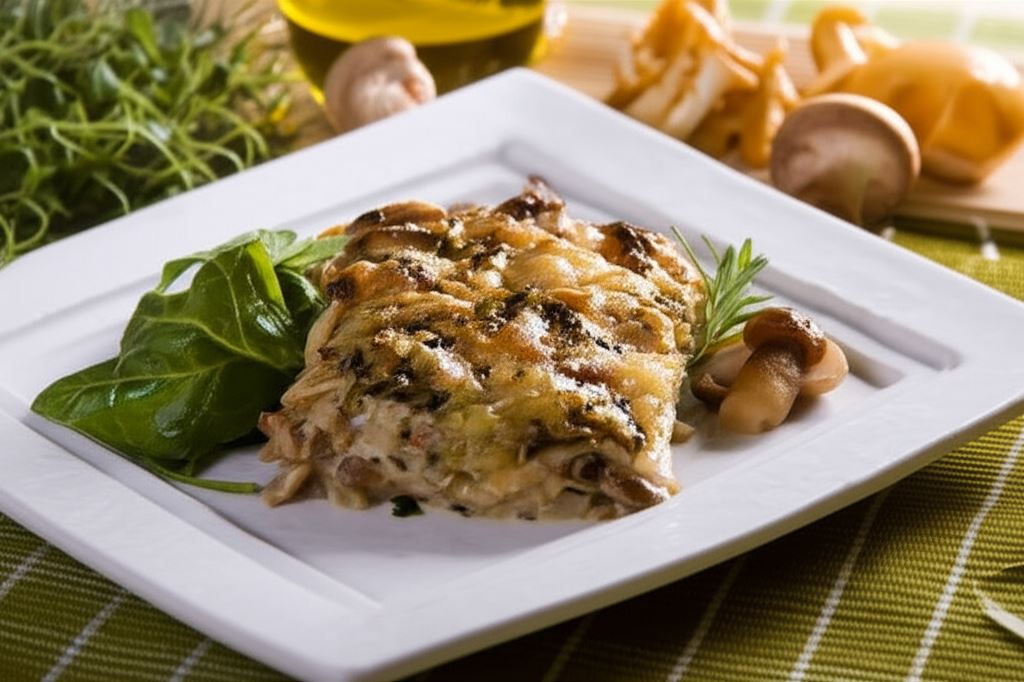 Zapiekanka z leśnymi grzybami