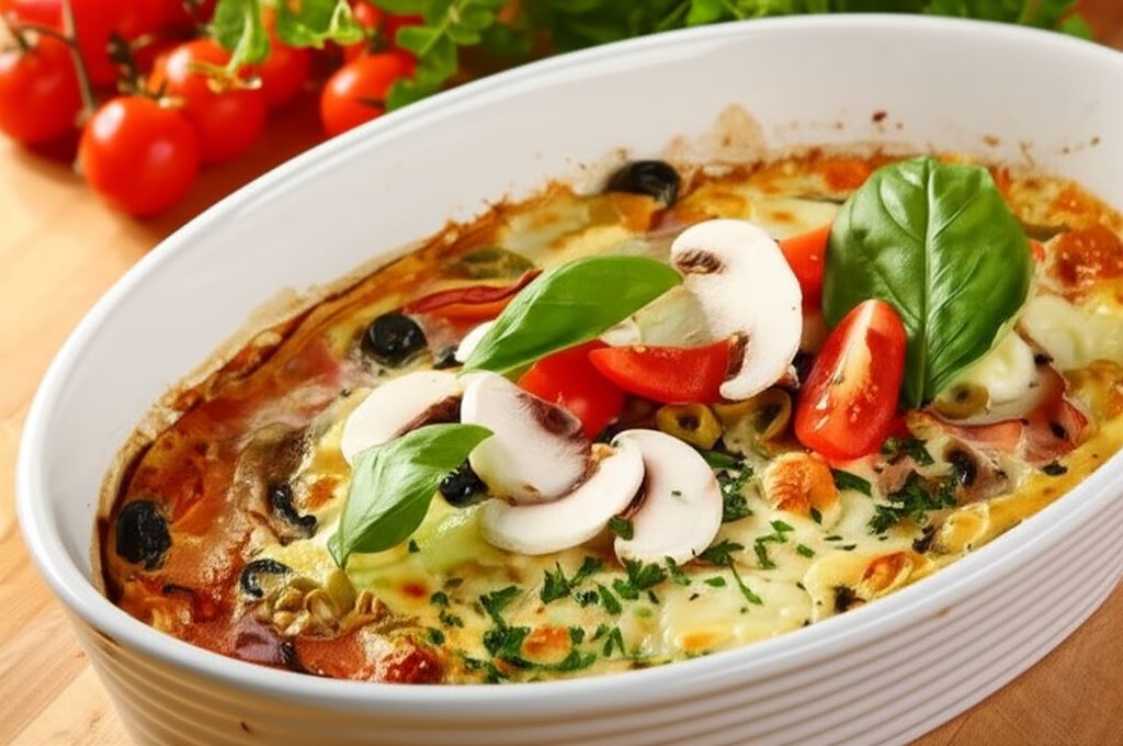 Zapiekanka z makaronem i mozzarellą