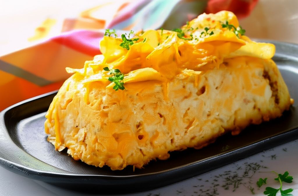 Zapiekanka z makaronu z kurczakiem