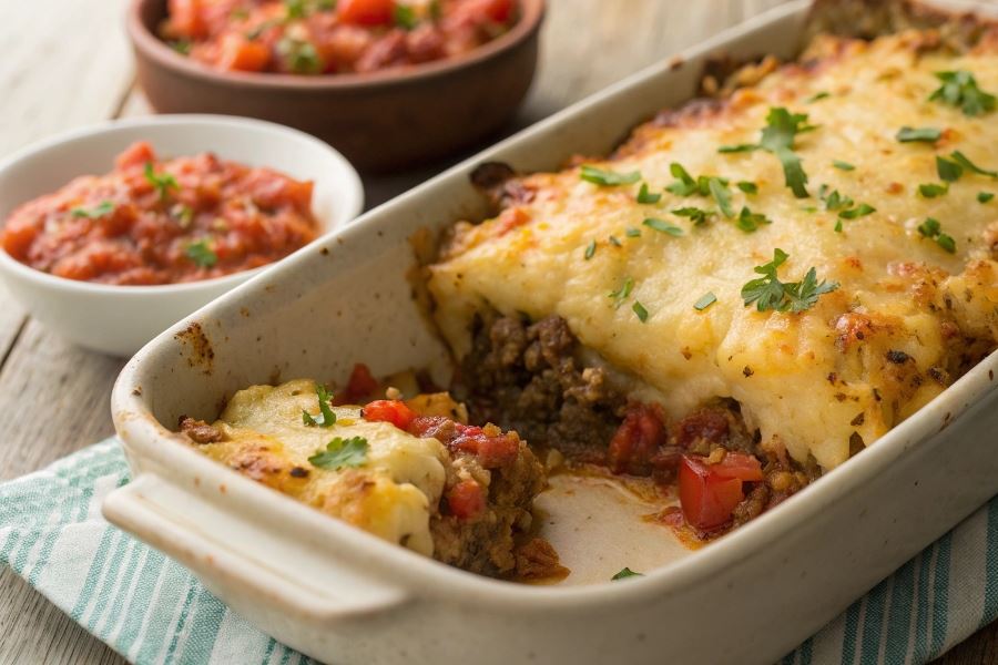 Zapiekanka z mięsem