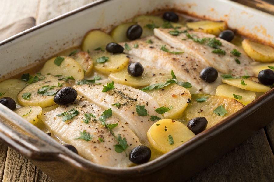 Zapiekanka z oliwkami