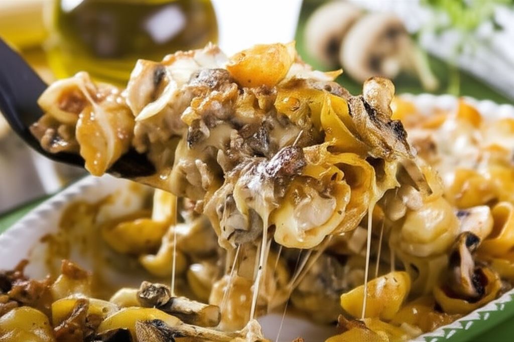 Zapiekanka z pieczarkami