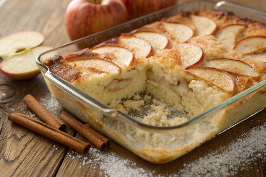 Zapiekanka z ryżu i jabłek