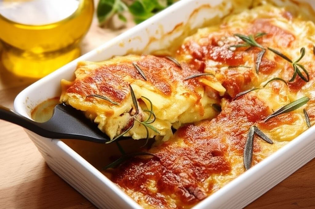 Zapiekanka ziemniaczana z kiełbasą