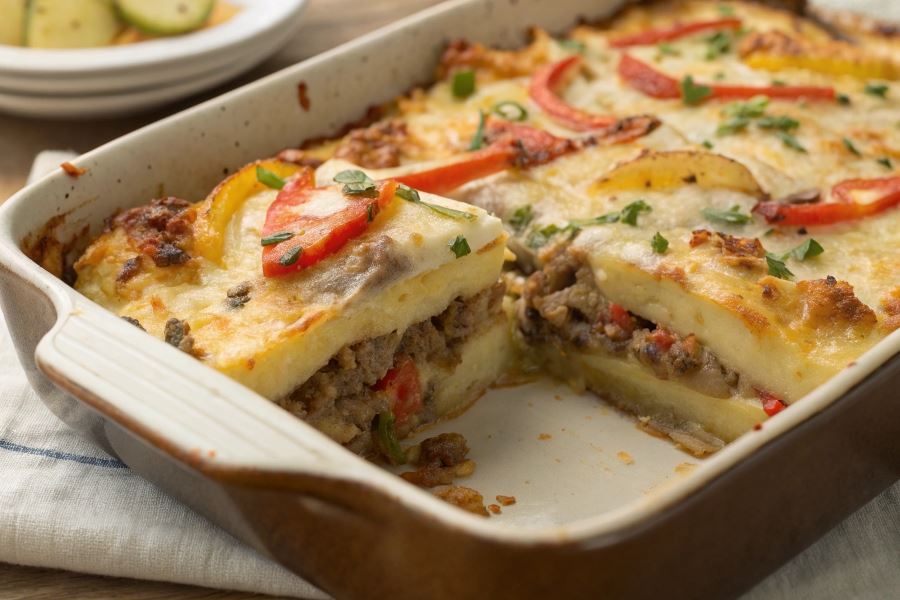 Zapiekanka ziemniaczana z mięsem