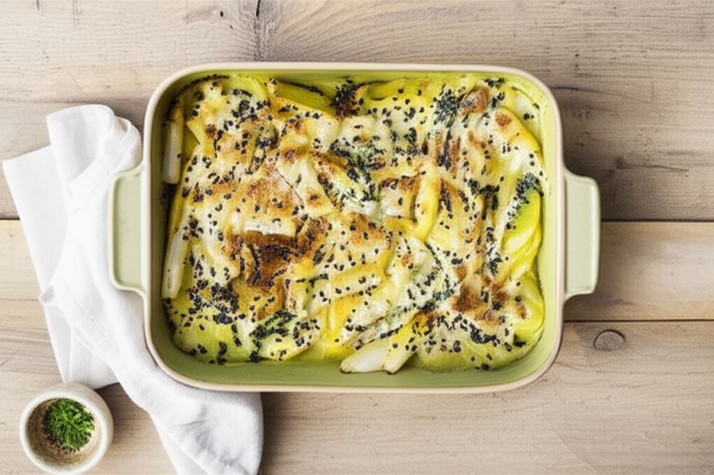 Zapiekanka ziemniaczana ze szparagami