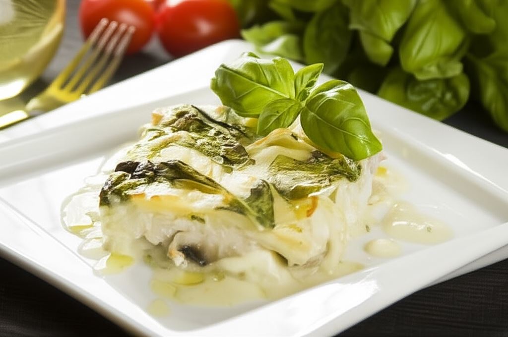 Zapiekanka ziemniaczana ze szpinakiem