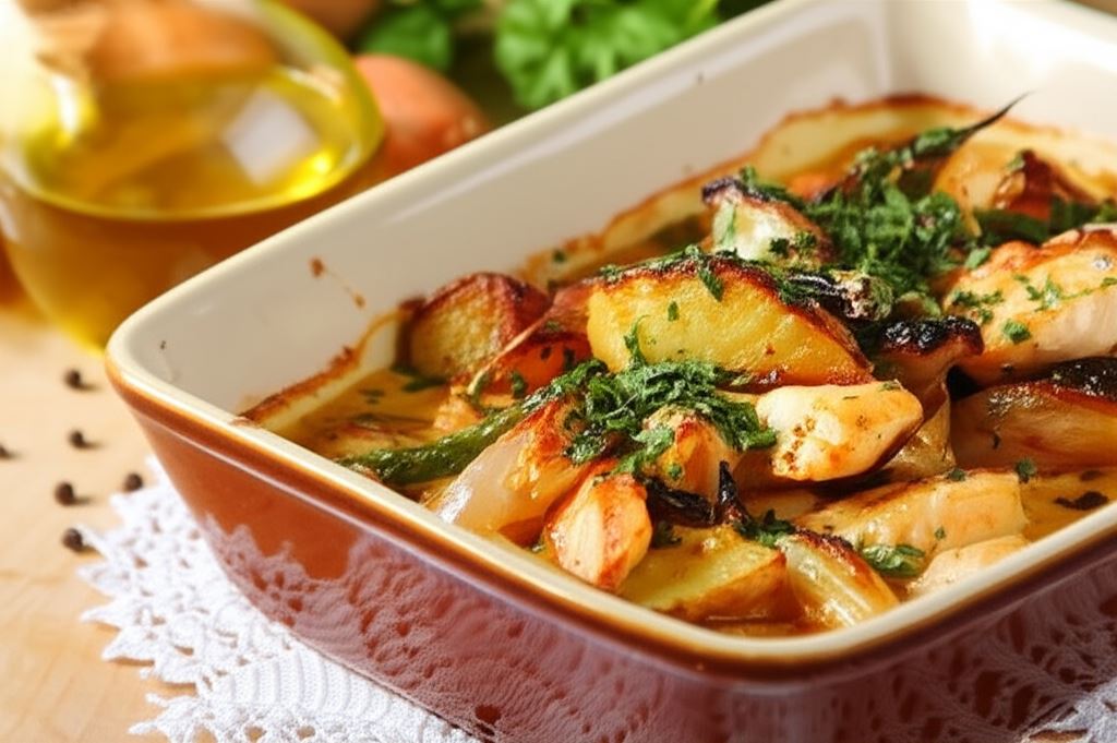 Zapiekany kurczak w musztardzie