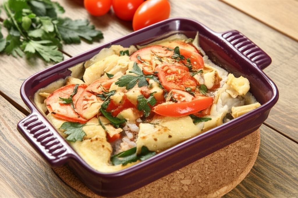 Zapiekany ryż z tofu