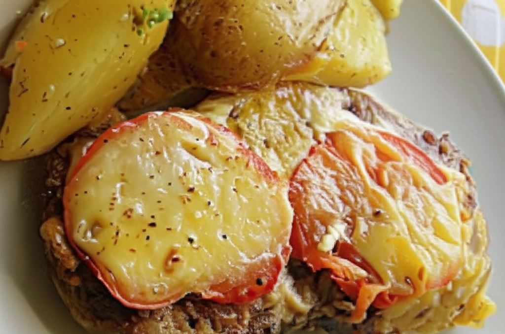 Zapiekany warstwowy karczek