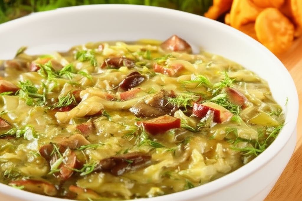 Zasmażana kapusta z grzybami