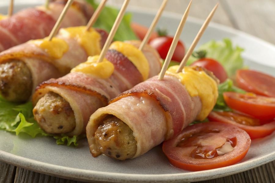 Zawijaski z serem i boczkiem