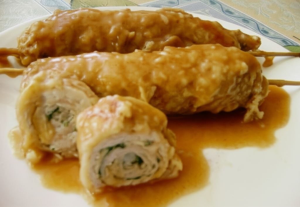 Zawijaski z serem i natką pietruszki