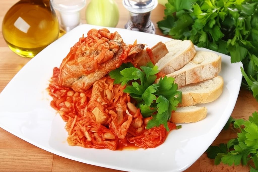 Żeberka duszone w warzywach