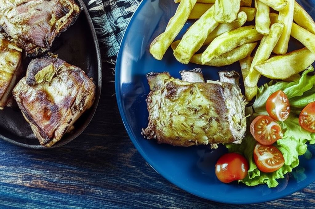 Żeberka w musztardzie