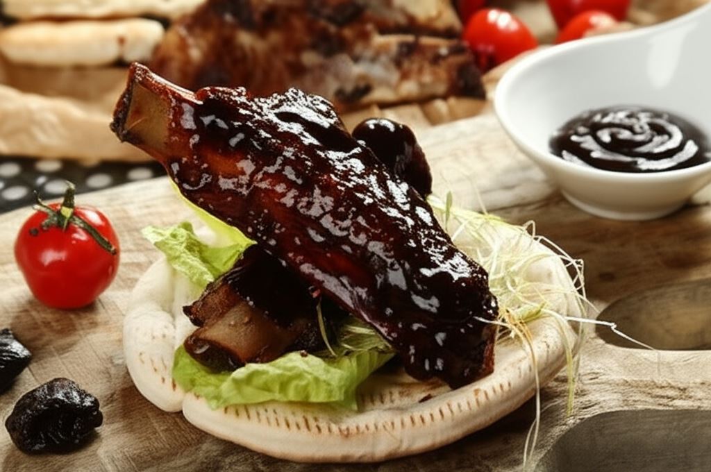 Żeberka w sosie śliwkowym