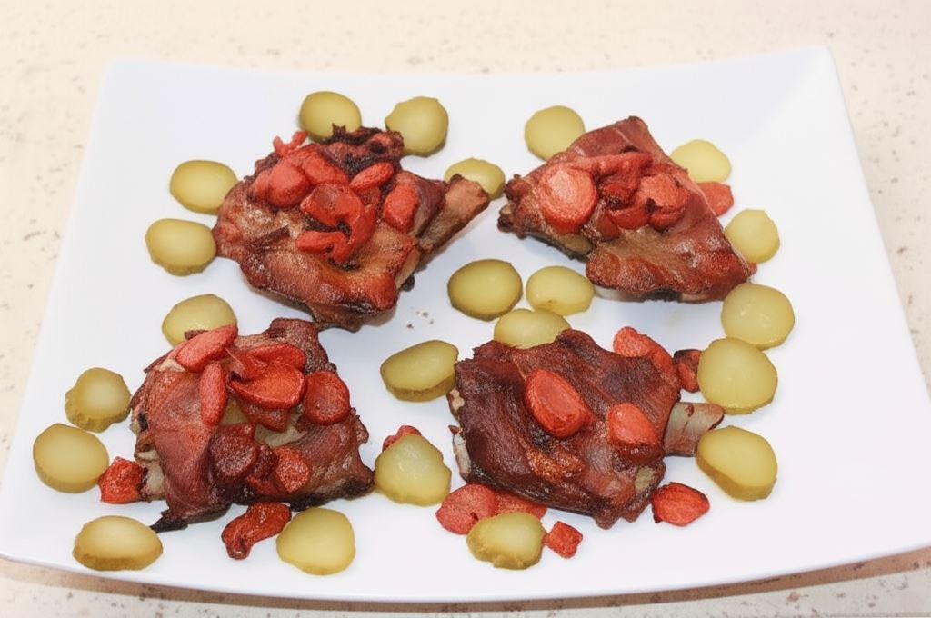 Żeberka z zapiekaną marchewką