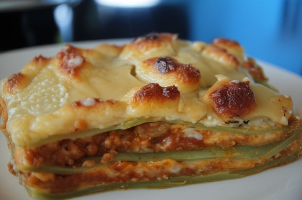 Zielona lasagne