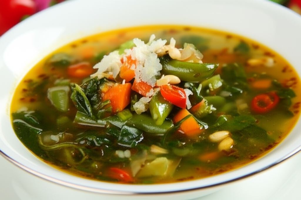 Zielona zupa warzywna