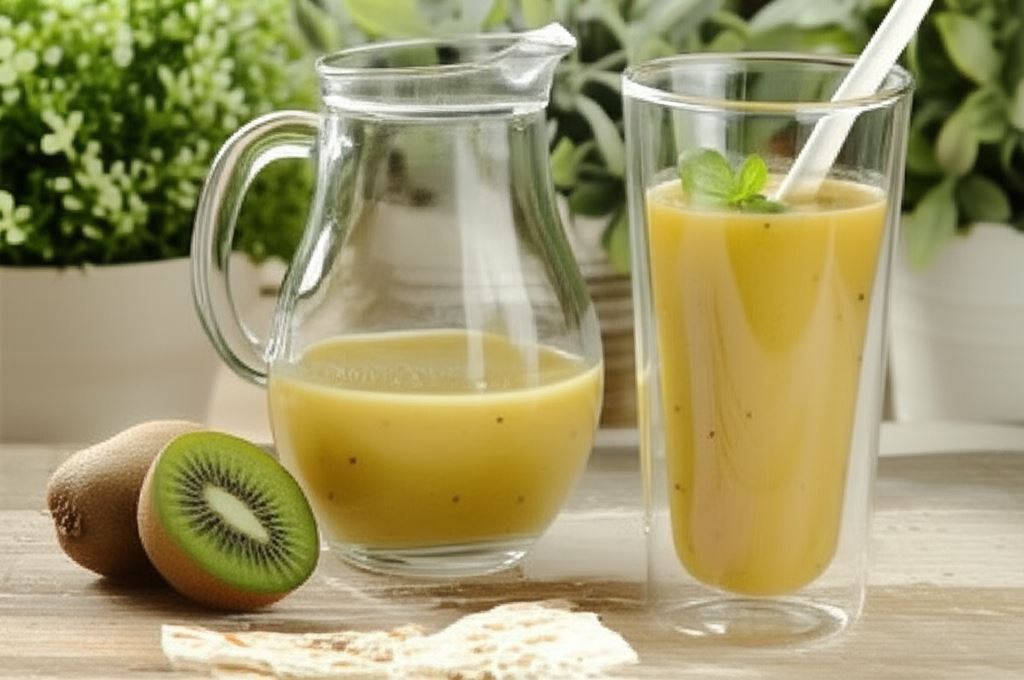 Zielony koktajl z mango