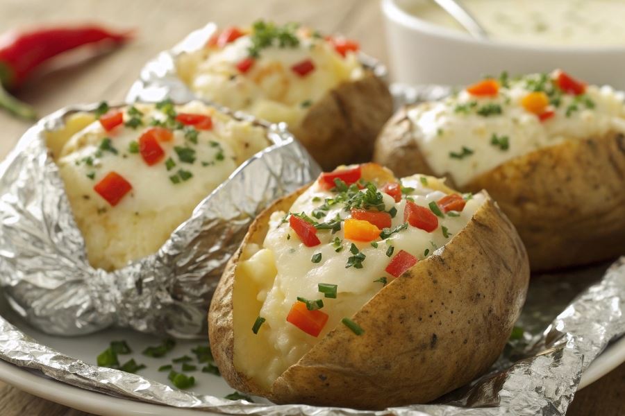 Ziemniaki pieczone w całości