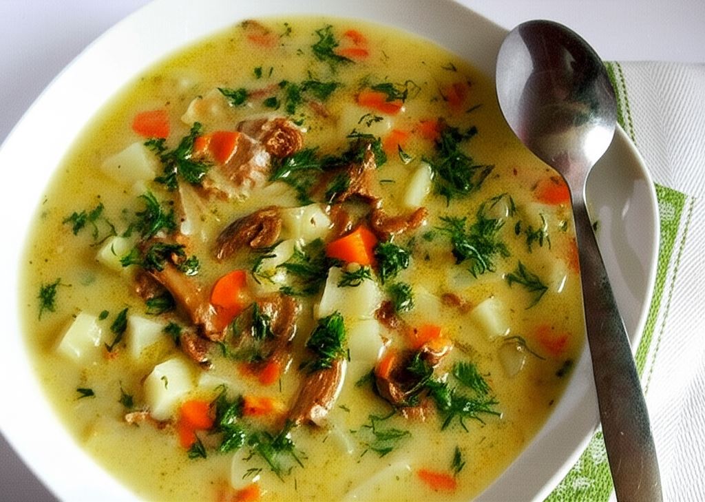 Zimowa zupa mega kurkowa