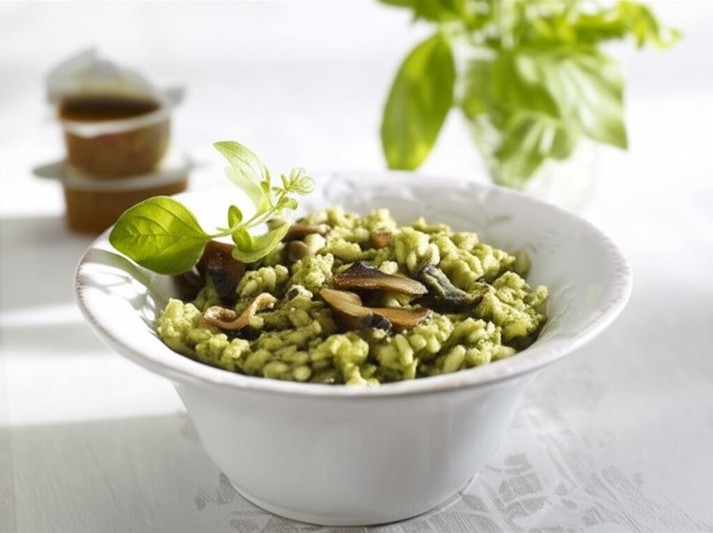 Ziołowe risotto z grzybami