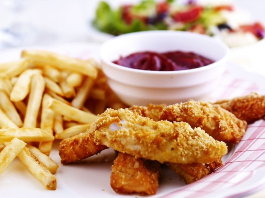 Złociste paluszki z kurczaka