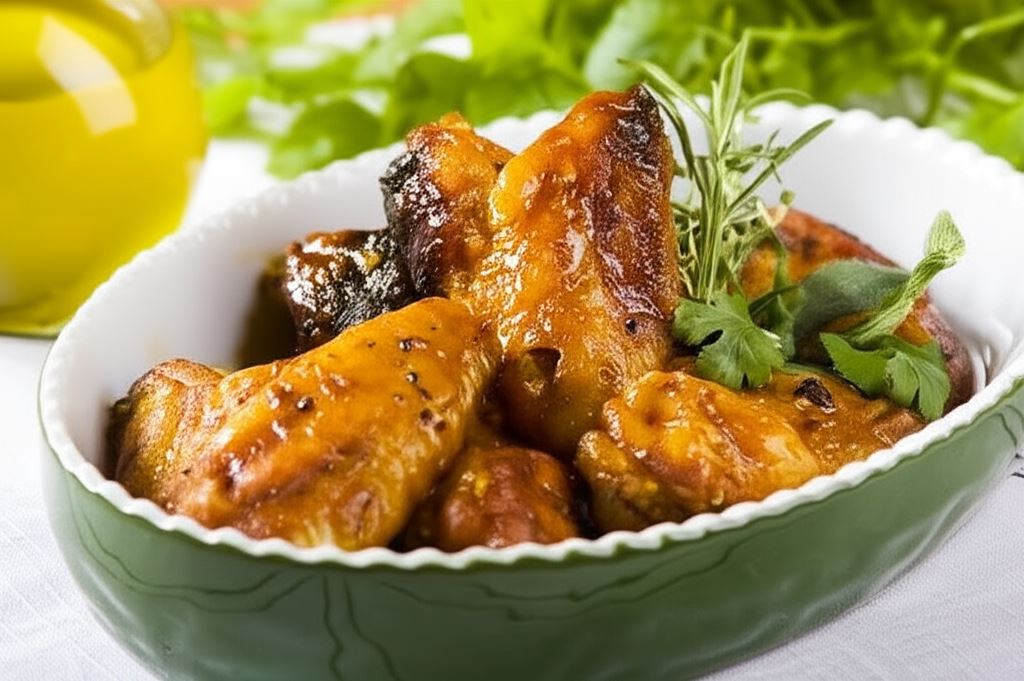 Złociste skrzydełka z kurczaka