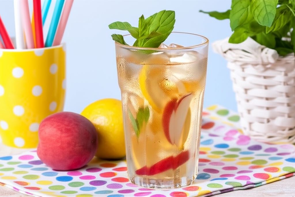 Złota lemoniada herbaciana