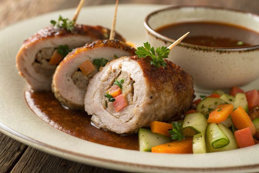 Zrazy wieprzowe nadziewane