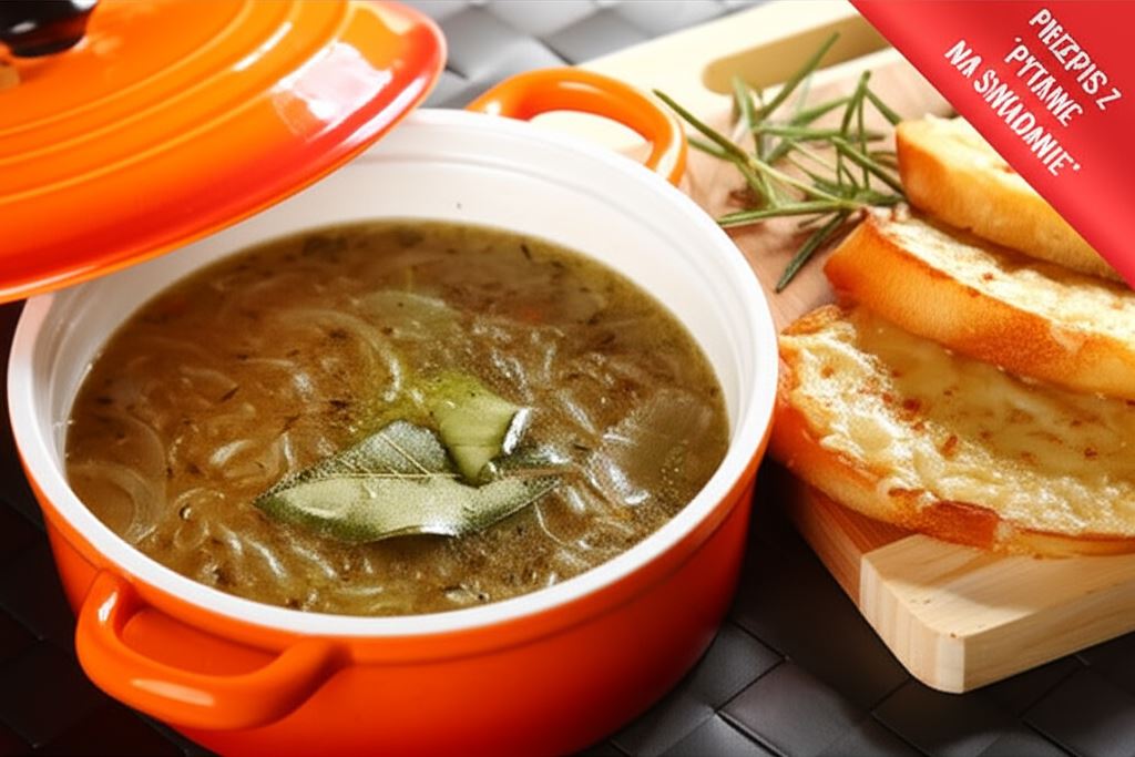 Zupa cebulowa francuska z grzankami