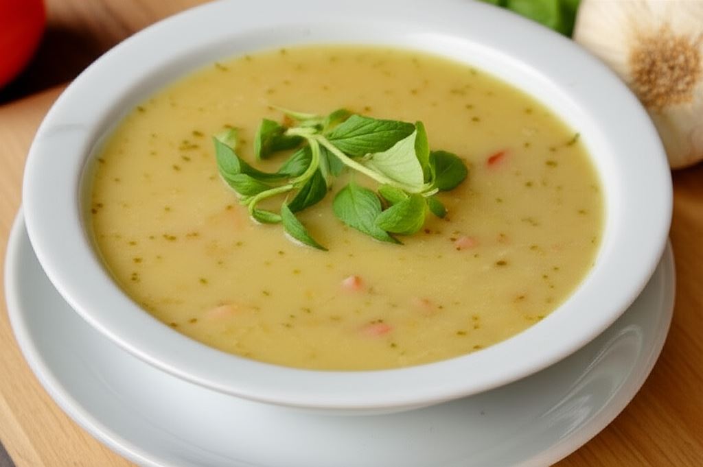 Zupa czosnkowa z boczkiem